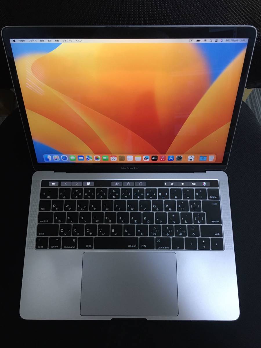 C160 Apple MacBook Pro 2018 Retina 13インチ Core i5 /RAM 16GB/SSD1TB グレー バッテリー正常_画像1