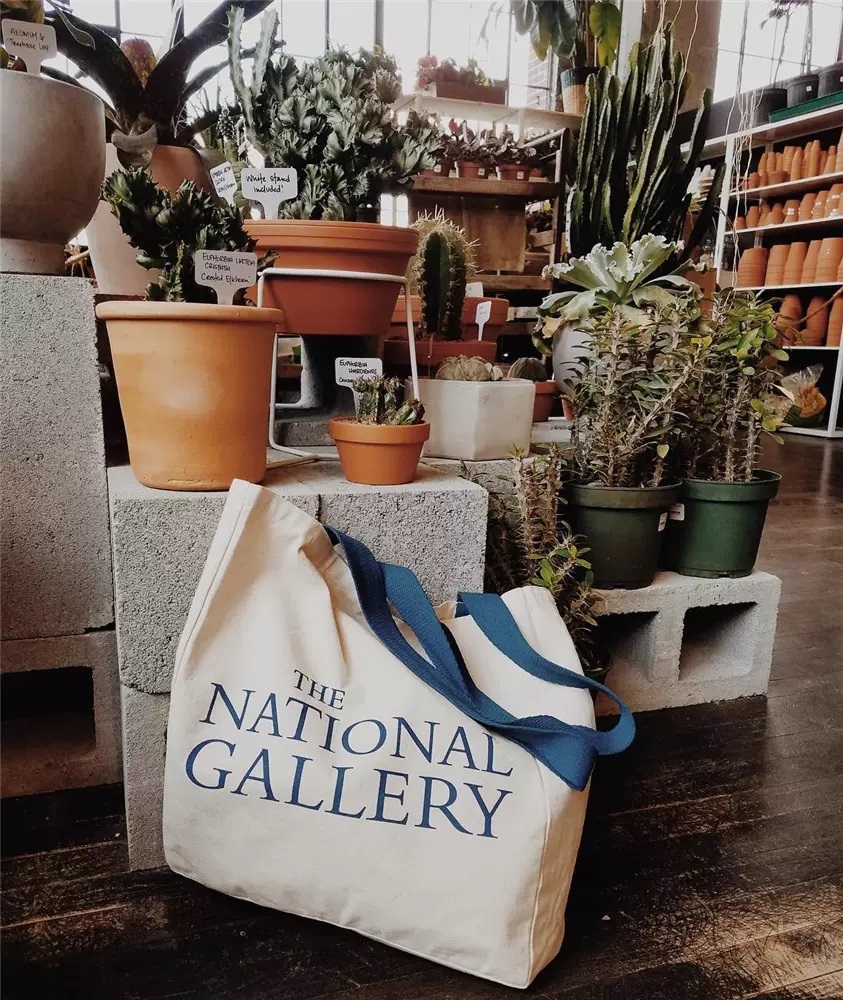 The National Gallery Tote Bag/ナショナルギャラリー バッグ/エコバッグ/トートバッグ/建物柄_画像4
