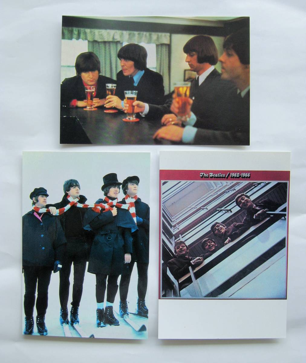 ビートルズ　 THE BEATLES　ポストカード　Made in USA 　3枚組_【サイズ】（≒・㎝●ｇ)10.5X15.2 ●20ｇ