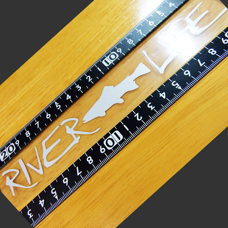  форель стикер 19.5×3(cm) [Silver]RiverL01S [ fly шерсть игла рыбалка рыба рыбалка niji форель Rainbow форель ]