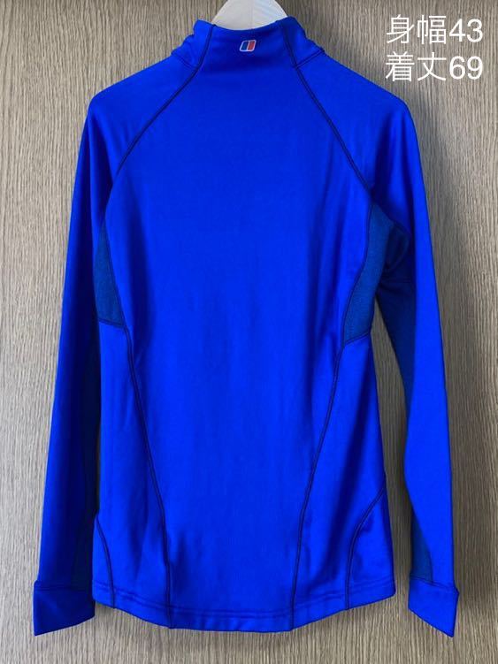 * ultimate beautiful goods * bar g house lady's long sleeve fleece base re year mok neck S blue autumn winter mountain climbing ski outdoor wear . day mountain .