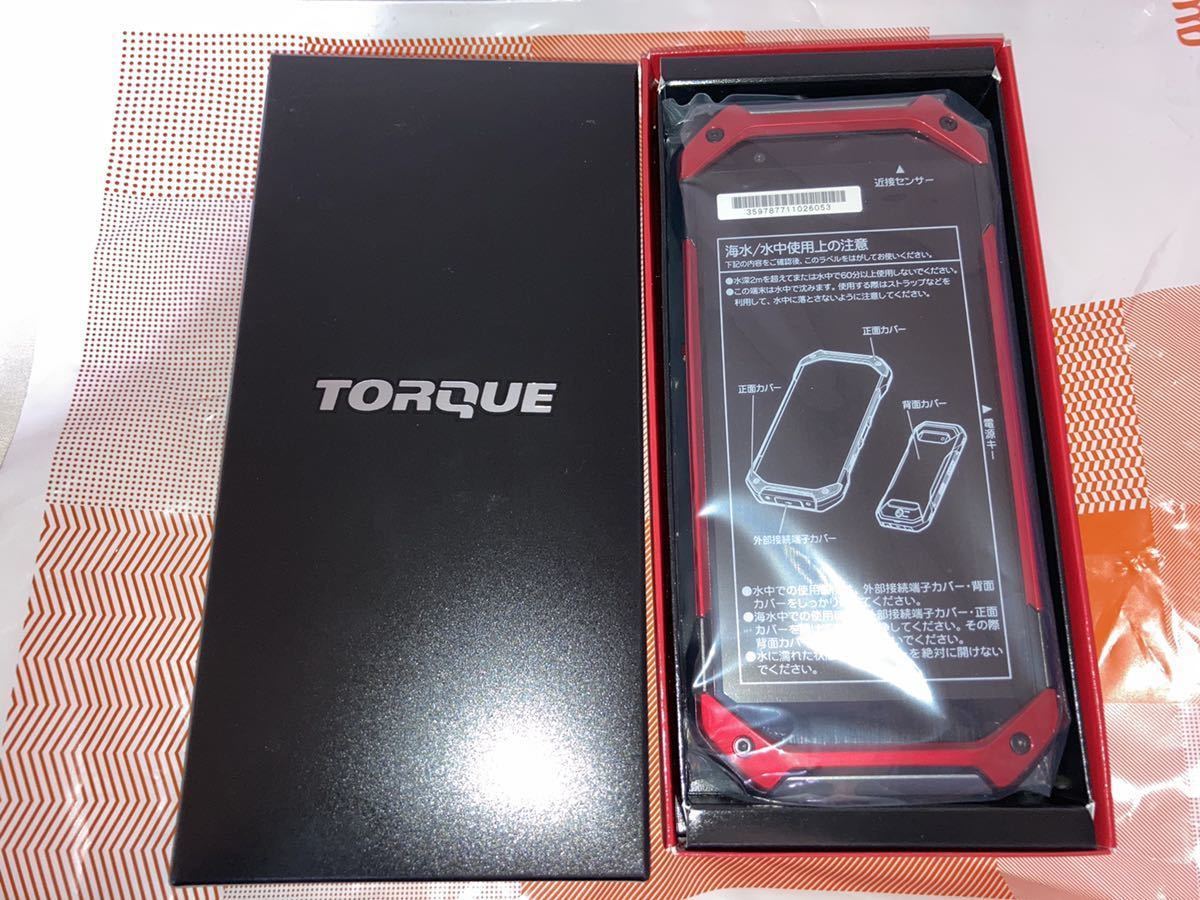 TORQUE 5G KYG01 au simロック解除　SIMフリー　レッド　赤