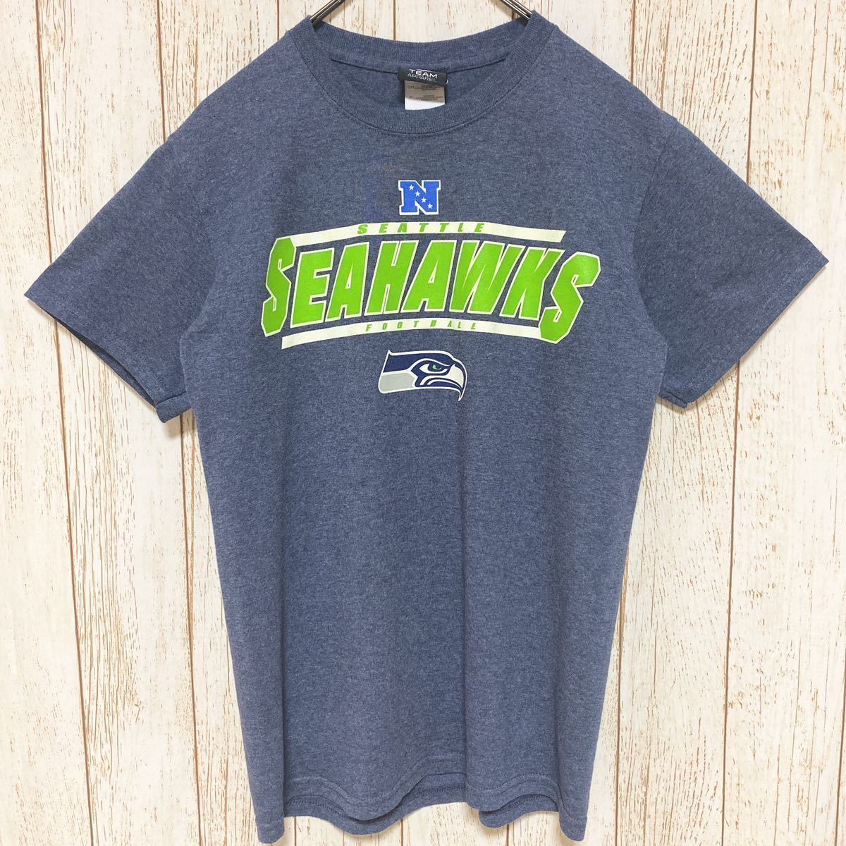 NFL Seattle Seahawks シアトル・シーホークス プリント Tシャツ S USA古着 アメリカ古着_画像2