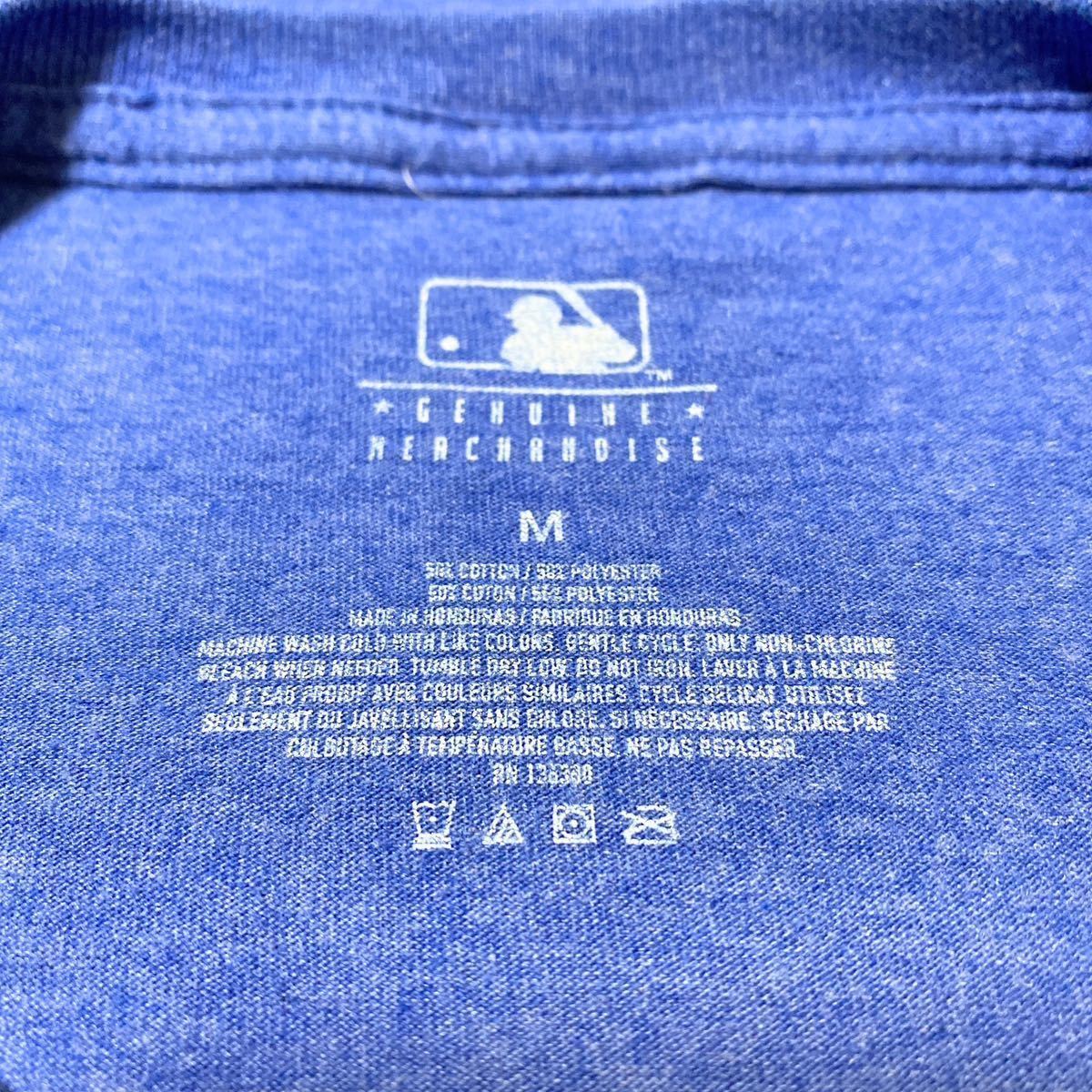 MLB NewYork Mets ニューヨーク・メッツ プリント Tシャツ M メジャーリーグ USA古着 アメリカ古着_画像4