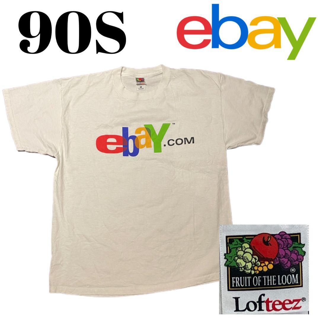 90'S ebayロゴ企業Tシャツ ＸＬ美品フルーツオブザルーム