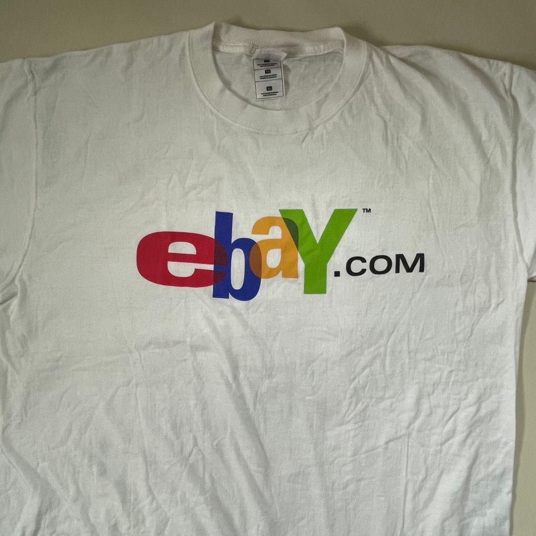 90'S ebayロゴ企業Tシャツ ＸＬ美品フルーツオブザルーム