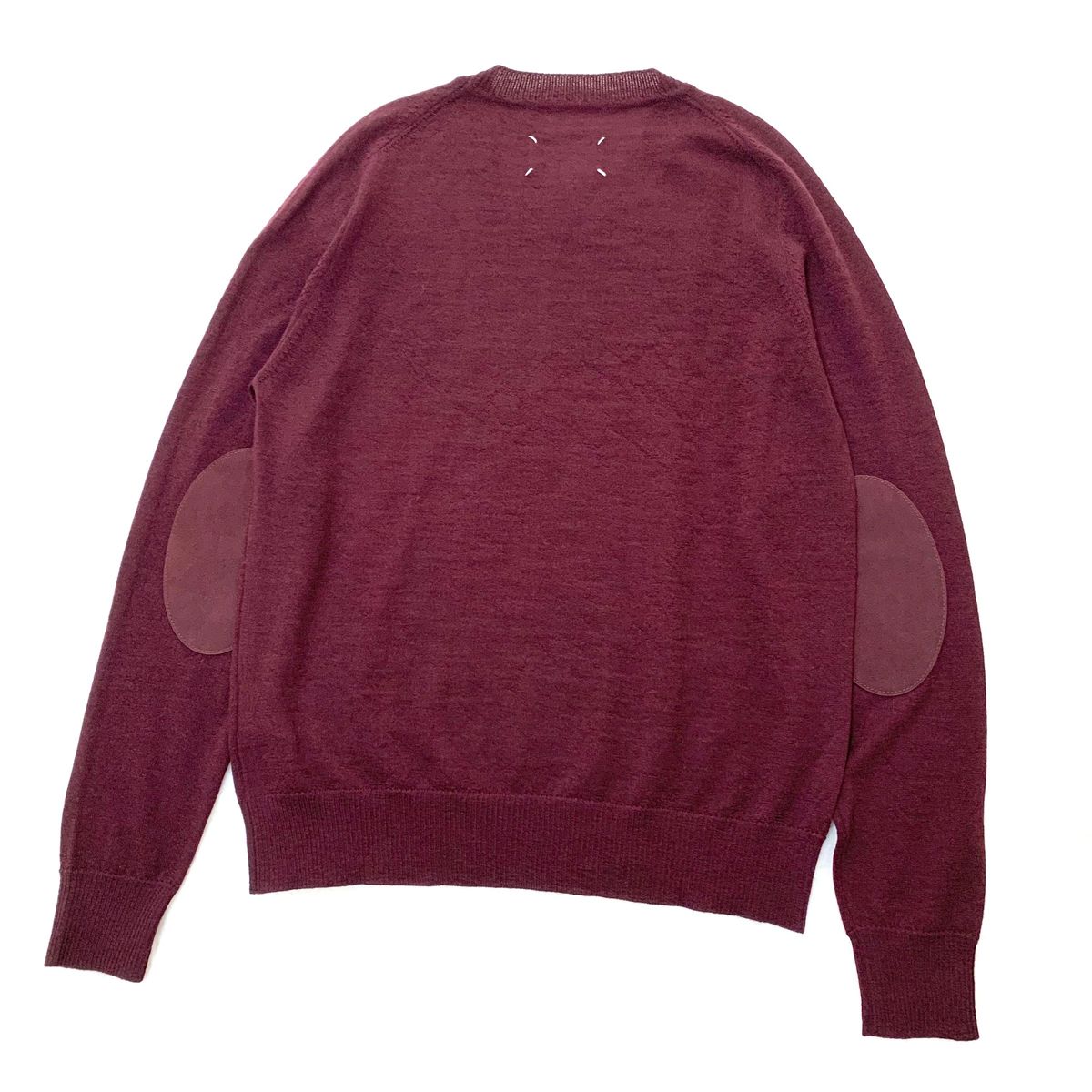 MAISON MARGIELA エルボーパッチ ニット セーター ボルドー M
