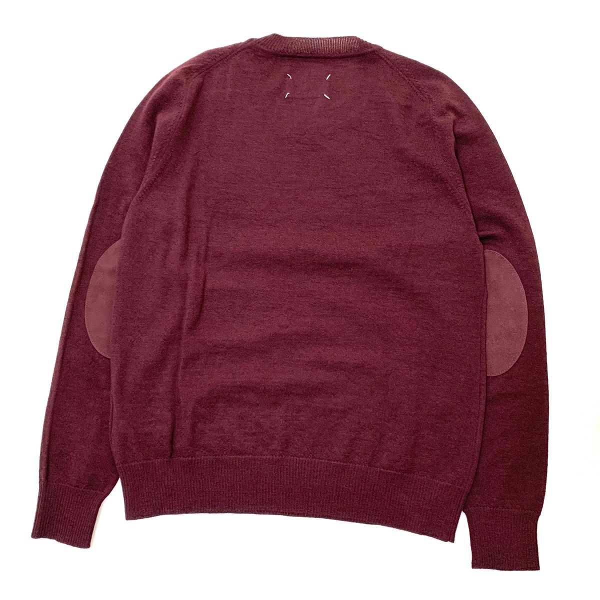 MAISON MARGIELA エルボーパッチ ニット セーター ボルドー M|PayPay