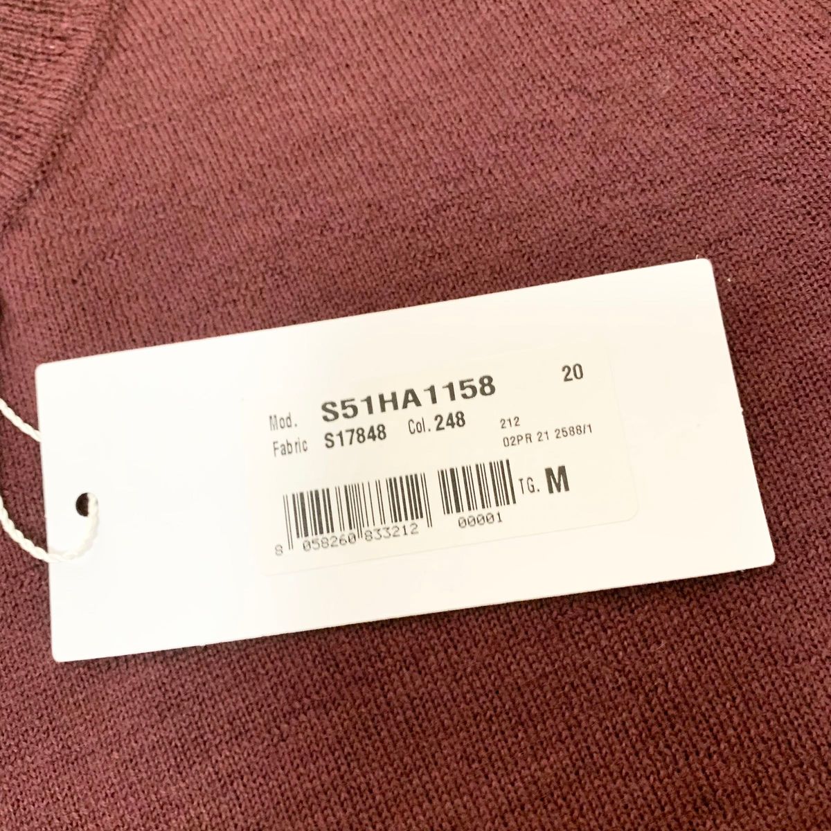 MAISON MARGIELA エルボーパッチ ニット セーター ボルドー M.