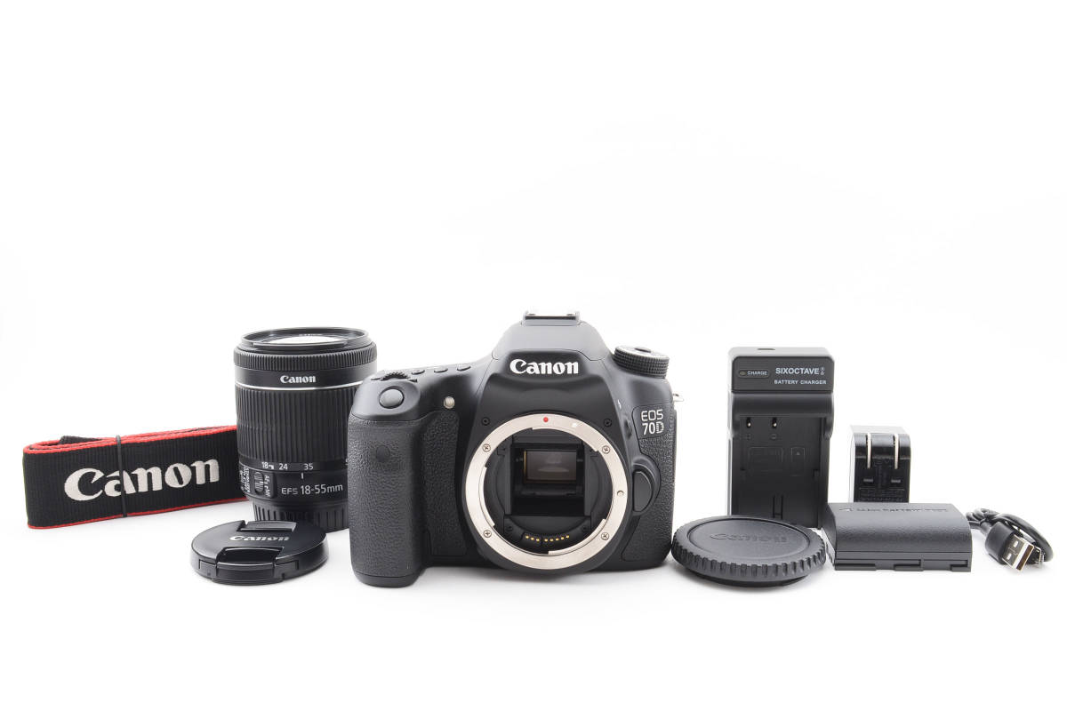 豪華で新しい 70D EOS Canon キャノン □美品□ EF-S18-55 レンズ