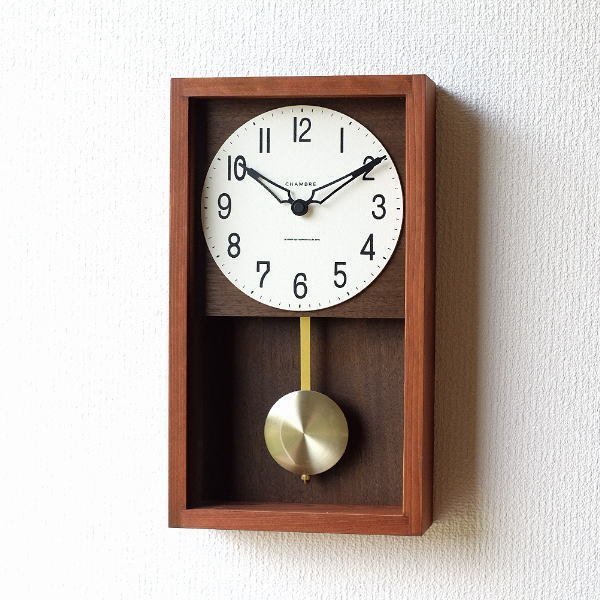 振り子時計 掛け時計 壁掛け時計 おしゃれ 木製 クラシック レトロ シンプル 日本製 ヒノキ振り子時計 送料無料(一部地域除く) ras4147