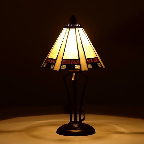 ステンドグラス ランプ 照明 ランプスタンド テーブルランプ アンティーク ステンドグラステーブルランプB 送料無料(一部地域除く) ebn1634