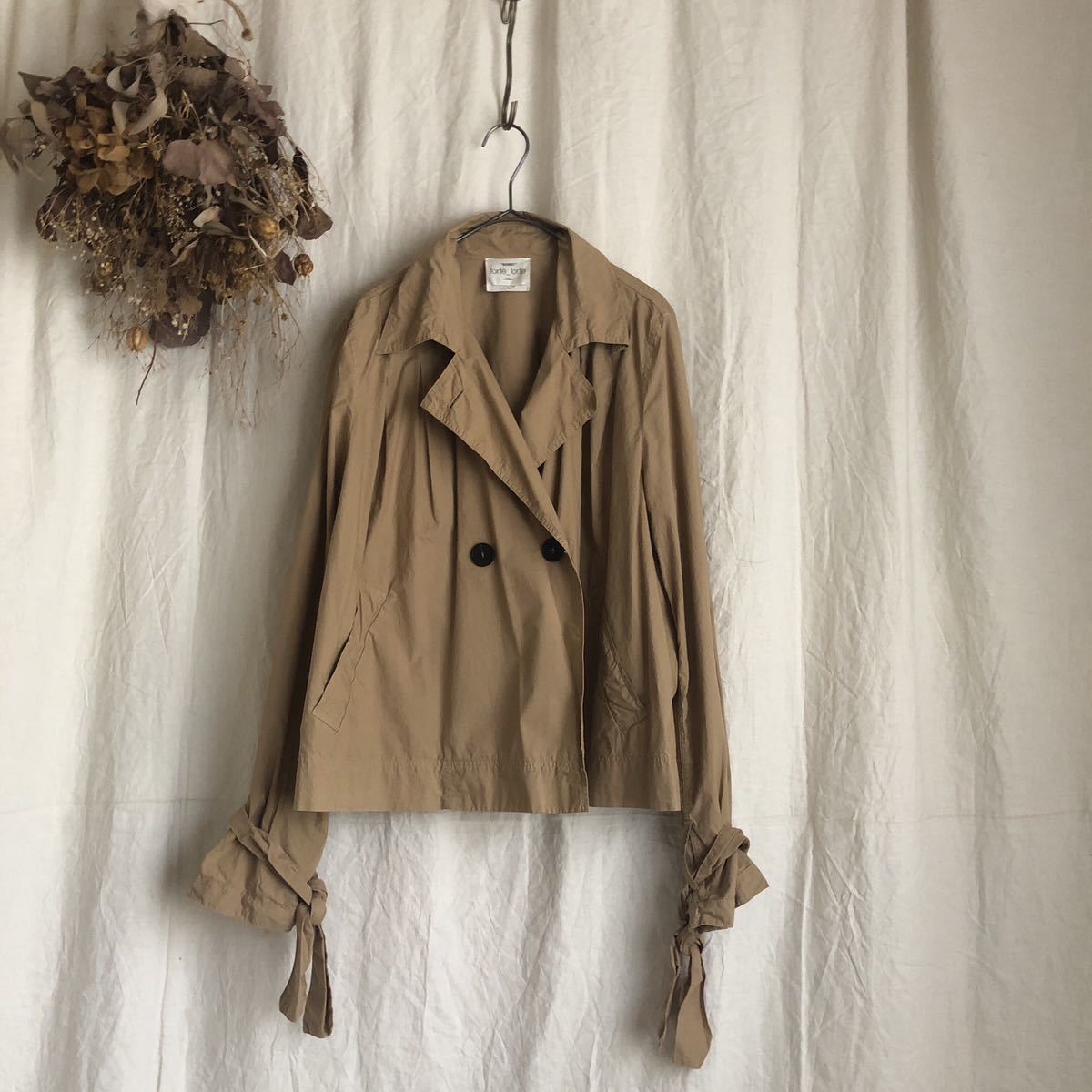 forte forte フォルテフォルテ ショート丈 トレンチコート SIZE1 定価70.200円