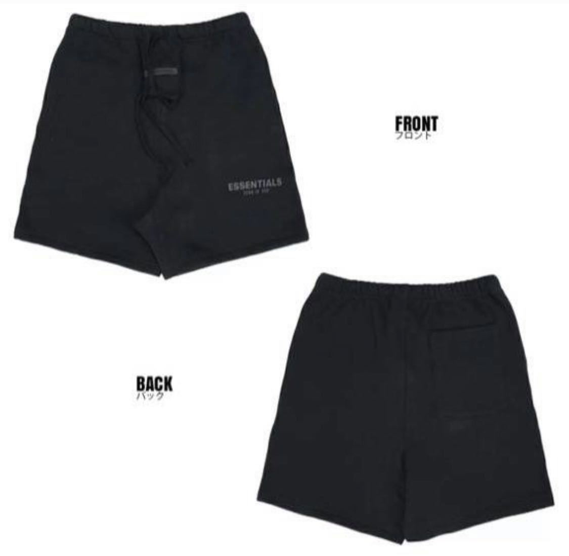 FOG Fear Of God Essentials Sweat Shorts フィアオブゴッド　エッセンシャルズ　スウェットパンツ ショーツ ショートパンツ　L ブラック
