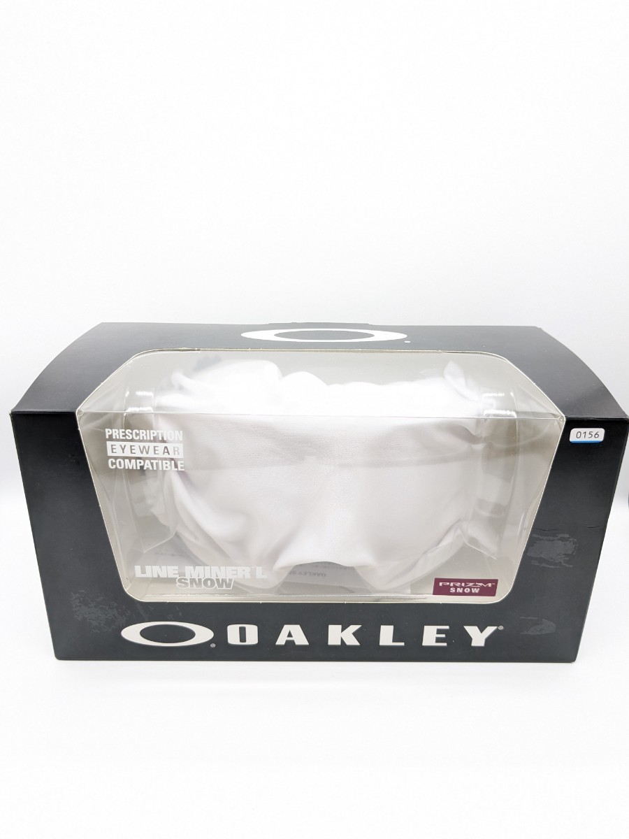 未使用品 OAKLEY スノーゴーグル オークリー ホワイト 白 LINE MINER ラインマイナー