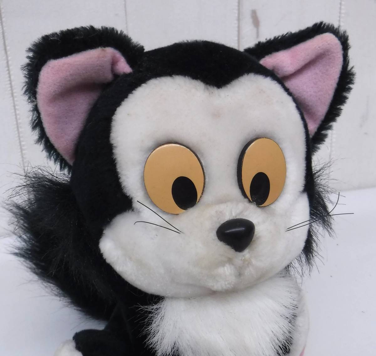  Showa Retro подлинная вещь * retro мягкая игрушка *TOMMY * Figaro кошка *woruto Disney Pinocchio *18.5cm* редкость античный коллекция 