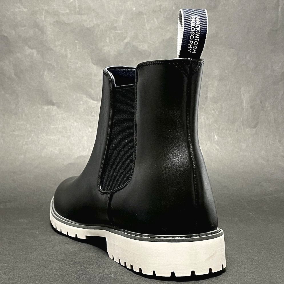  new goods MACKINTOSH PHILOSOPHY Macintosh firosofi- side-gore rain boots M 26~26.5 black . rain combined use 