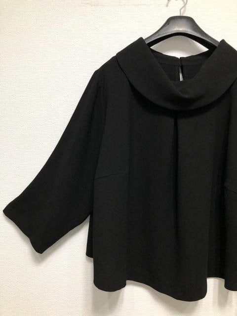 新品☆6L喪服礼服ブラックフォーマル黒ワイドパンツおしゃれセットアップ☆u295