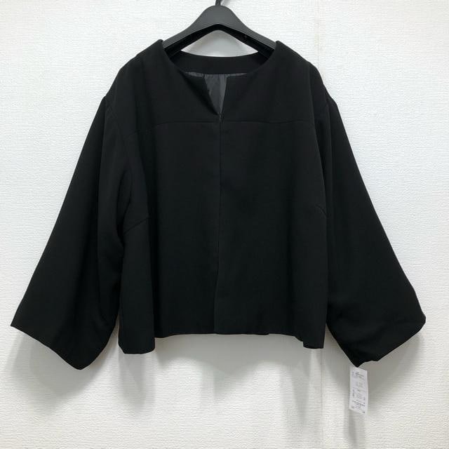 新品☆5Lサイズ喪服礼服ブラックフォーマル黒系パンツスーツ3点セット