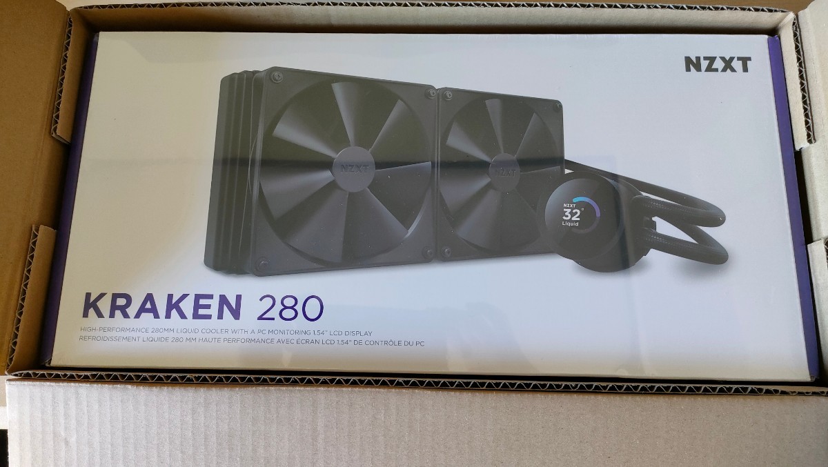 正規販売店】 NZXT KRAKEN 3470 2基 140mmファン RL-KN280-B1 簡易水冷