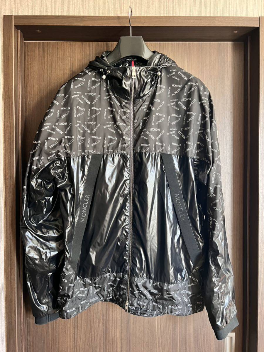 極美品 MONCLER 総柄ナイロンブルゾン SIZE4 モンクレール　国内正規品