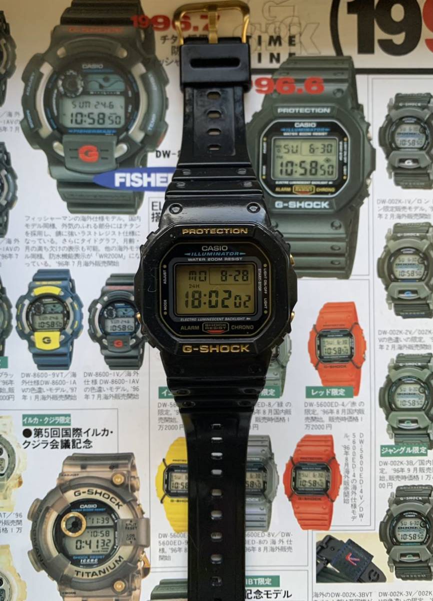 Casio G-Shock DW-5600EG-9V 1545 Gold Speed ​​Overseas Model