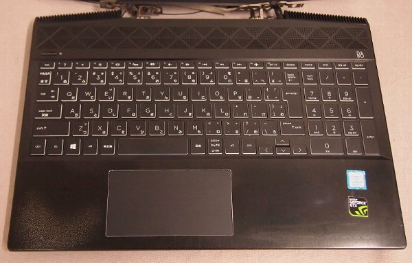 NoT252☆hp Pavilion Gaming 15-cx0106TX 4KZ13PA#ABJ 筐体大破＆起動不可ジャンク！メモリHDD欠損/部品取り用にどうぞ☆の画像3