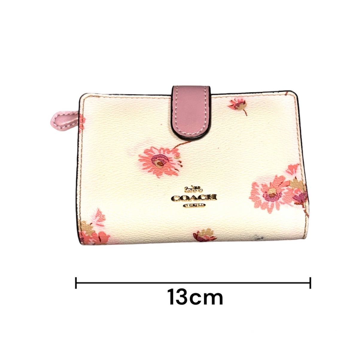COACH 財布 二つ折り財布 二つ折り 花柄 小銭入れあり コーチ COACH 財布 二つ折り財布 二つ折り 花柄 小銭入れあり コーチ