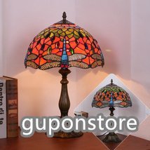 高品質北芸術品テーブルスタンド ステンドランプ ステンドグラス 花柄 レトロな雰囲気 ティファニー ランプ 室内装飾 照明