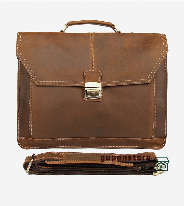 メンズバッグ 牛革 ブリーフケース 15PC B4対応 オイルプルアップレザー ビジネスバッグ 鞄ハンドバッグ 通勤 レザ