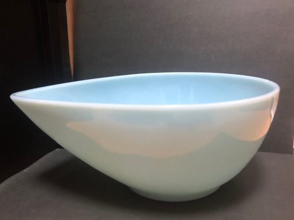 [Fire King Burquoise Blue Swedish Bowl L Пожарник]