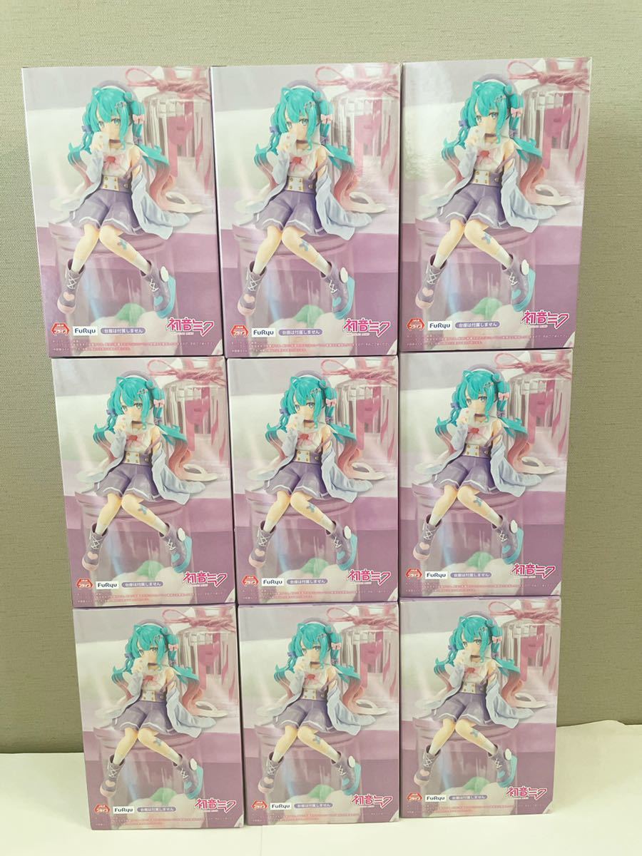 未開封9体★ ぬーどるストッパーフィギュア 恋するセーラー服 パープル Figure HATSUNE MIKU VOCALOID noodle-stopper ヌードルストッパー_画像3