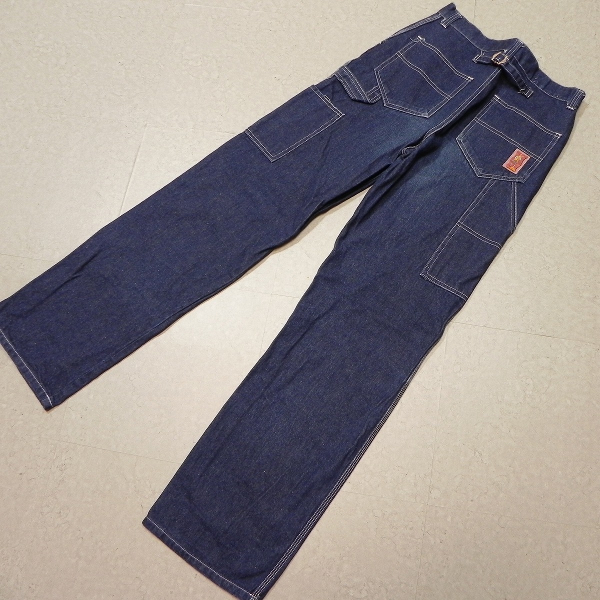 j899* 70s 80s domestic production Vintage EL JOHNsinchi back . Inter pants carpe nta- made in Japan retro old clothes Denim pants *