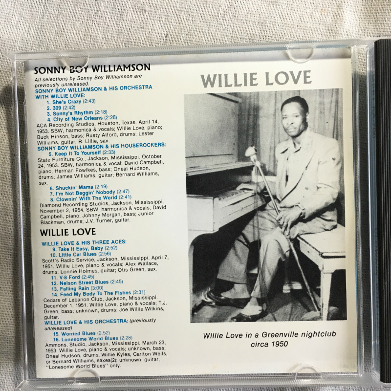 SONNY BOY WILLIAMSON & WILLIE LOVE「CLOWNIN' WITH THE WORLD」＊輸入盤_画像3