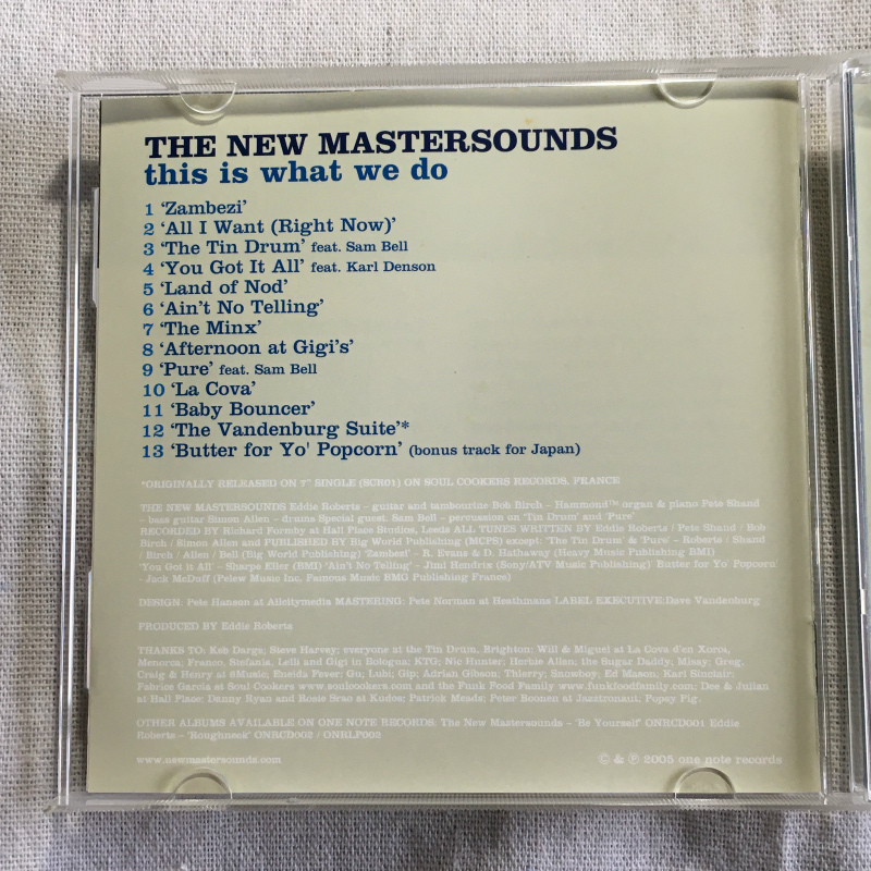 THE NEW MASTERSOUNDS「This Is What We Do」＊UK/ウェールズ出身のギタリスト、Eddie Roberts率いるジャズ・ファンク・グループの画像3