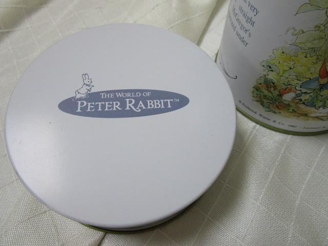  Peter Rabbit empty can 16×10.5cm jpy tube shape white 