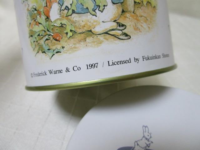  Peter Rabbit empty can 16×10.5cm jpy tube shape white 