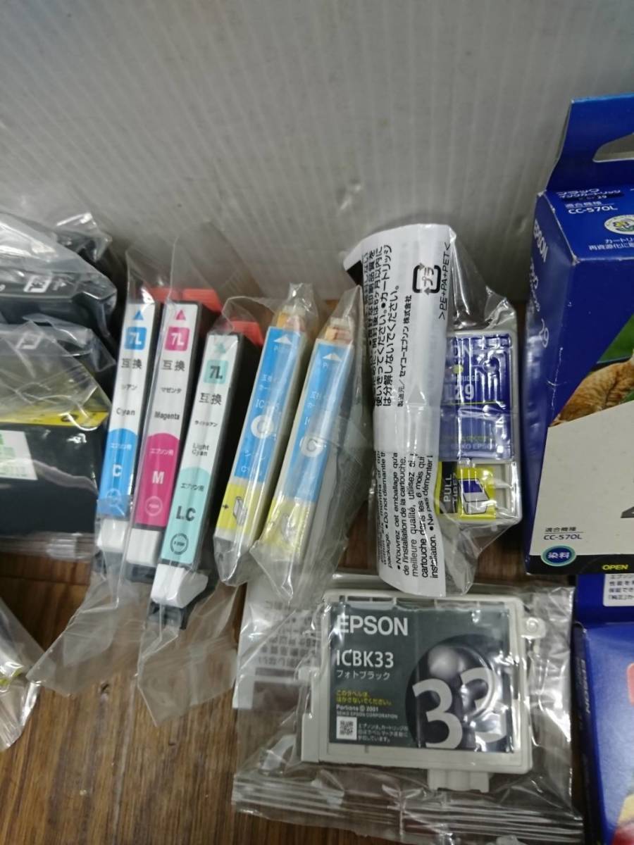 送料無料E56788 EPSON プリンター用インクカートリッジ純正品、互換品などまとめ_画像5