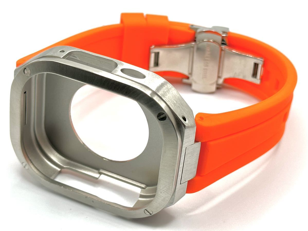 柔らかい ケース Watch Apple カバー ステンレス ラバーベルト