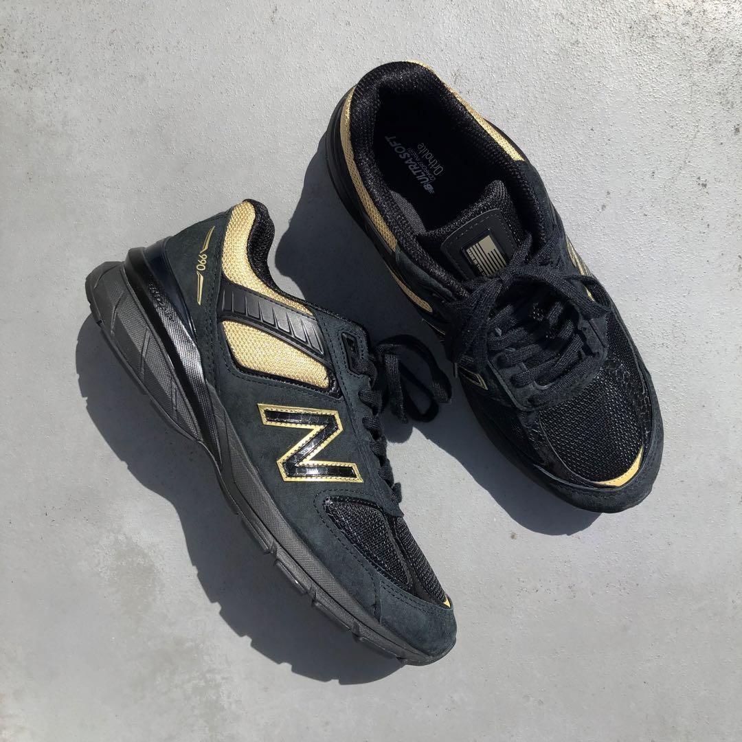 New Balance ニューバランス 990V5 M990BH5 Black Gold ブラック ゴールド 黒色 金色 28cm 箱付き | US10 UK9 1/2 EU44 JP28_画像1