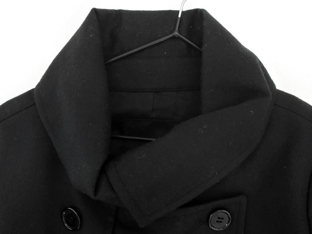 MOUSSY Moussy wool . coat size1/ black *# * dib3 lady's 