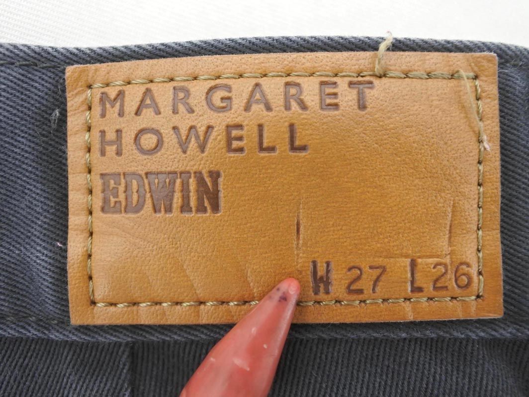 MARGARET HOWELL マーガレットハウエル EDWIN ペインター パンツ size27/グレー ■■ ☆ dib1 レディース_画像7