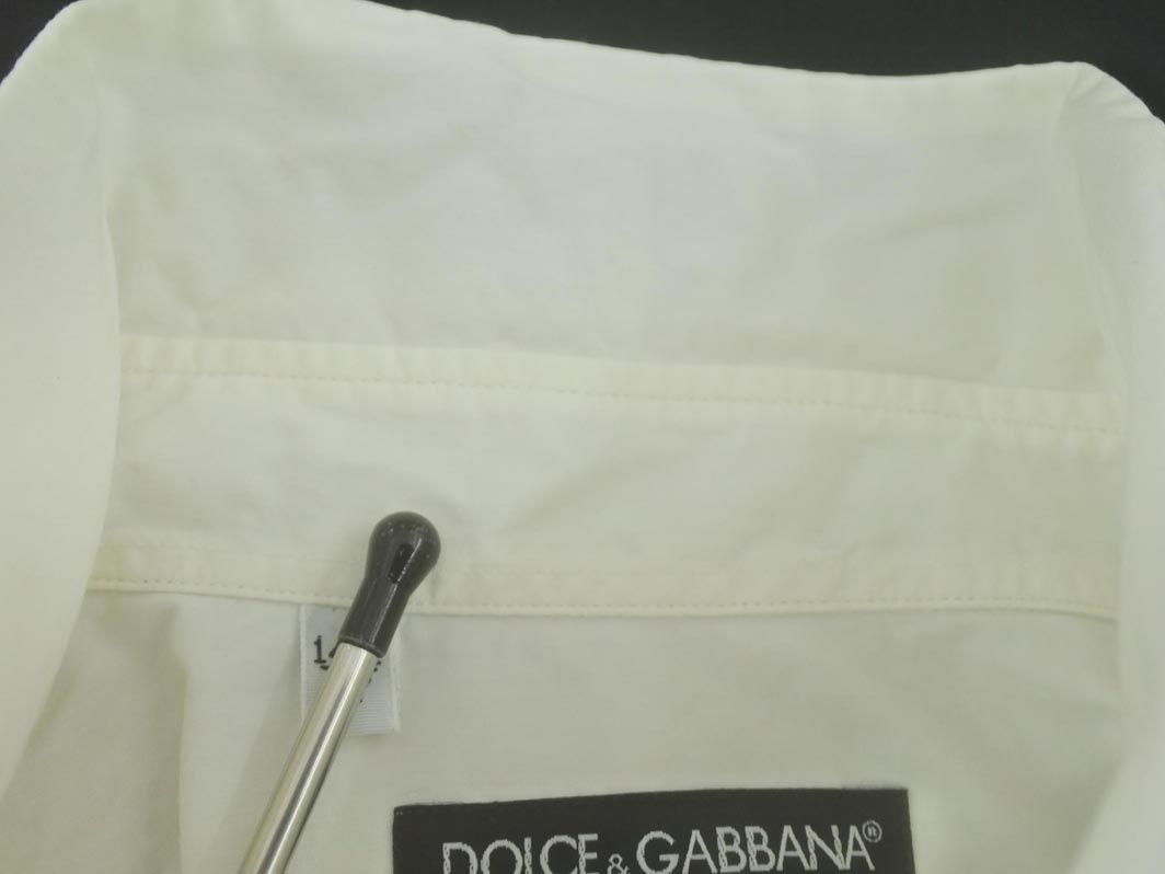 Dolce&Gabbana ドルチェ＆ガッバーナ GOLD シャツ size14.5/37/白 ◇■ ☆ dib4 メンズ_画像6