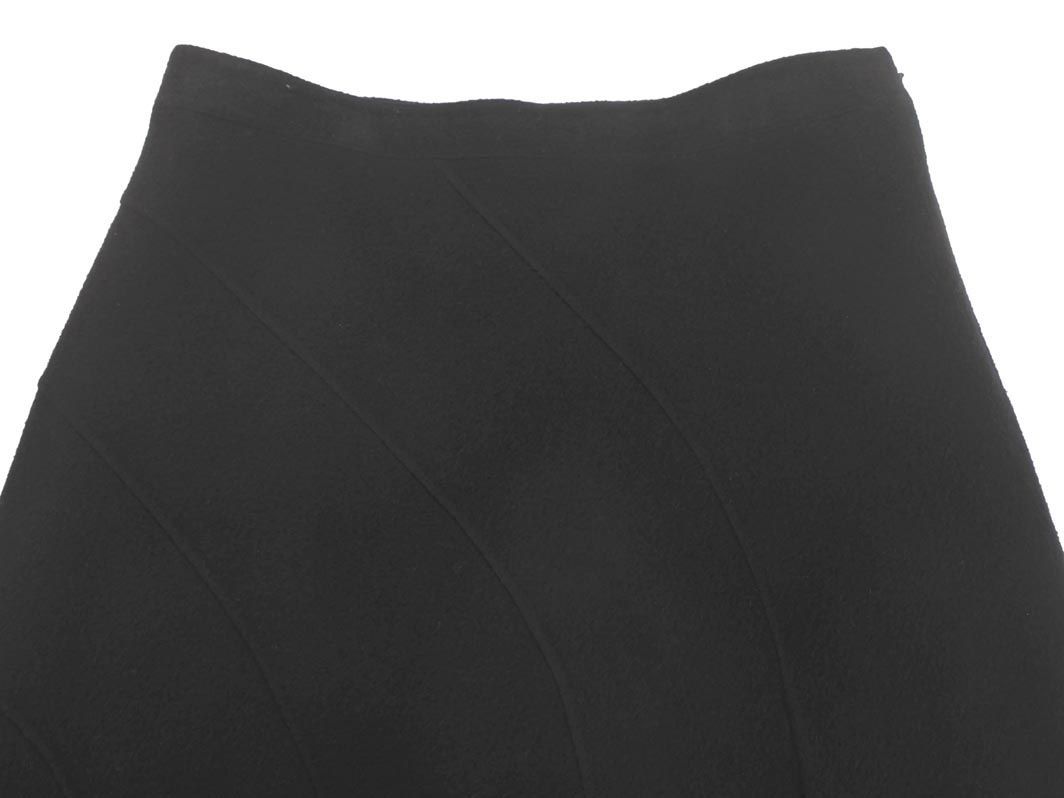 DKNY Donna Karan New York wool . switch long skirt size10/ black *# * dib5 lady's 