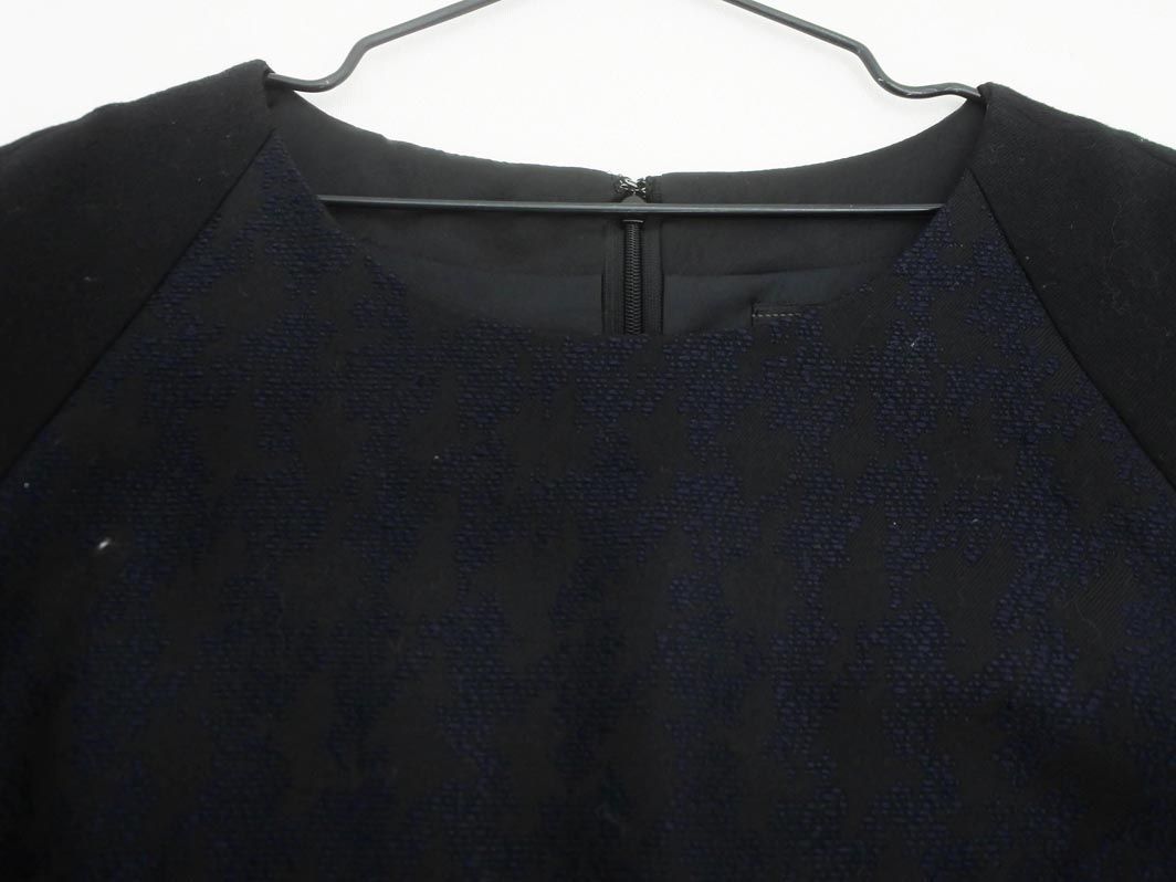  Untitled wool .I line One-piece size2/ black x dark blue *# * dic8 lady's 