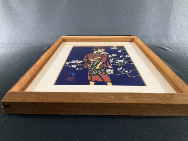 Yahoo!オークション - 真作 木版画 滝平二郎 『少女』 直筆 Yahoo!オークション - 真作 木版画 滝平二郎 『少女』 直筆