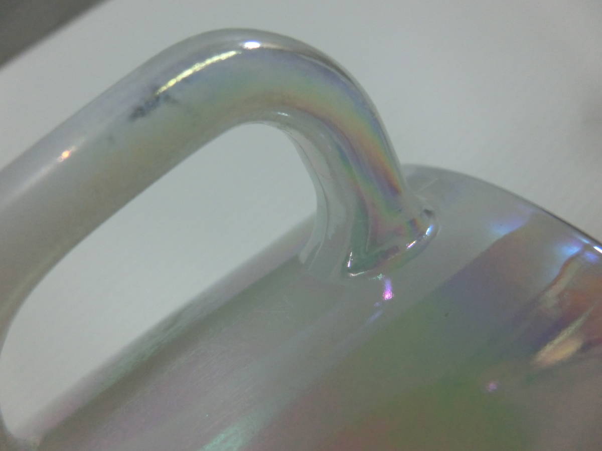 《フェデラル》オーロラ『マグカップ・スタッキングマグ』USA /ミルクガラス.耐熱ガラス/傷ありの画像8