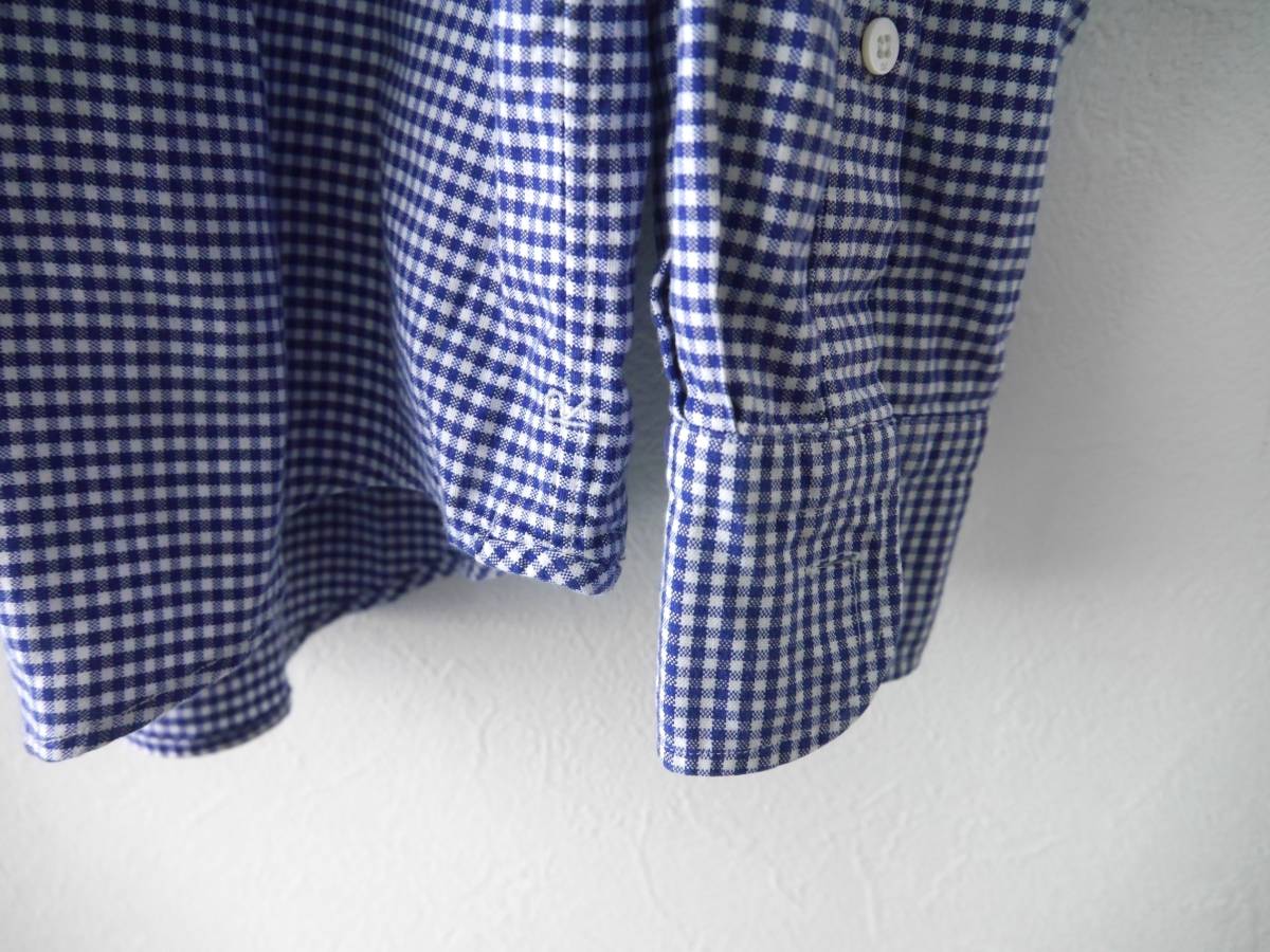 45R ブルー ギンガム チェックシャツ 4サイズ _画像5