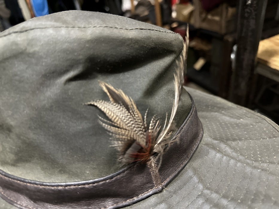 107238 「BARBOUR」バブアー D595 オイルドハット OILED HAT Mサイズ 55cm_画像4