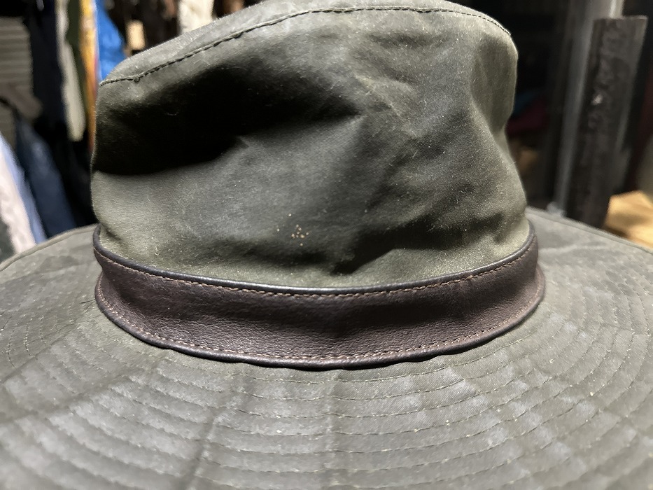 107238 「BARBOUR」バブアー D595 オイルドハット OILED HAT Mサイズ 55cm_画像3